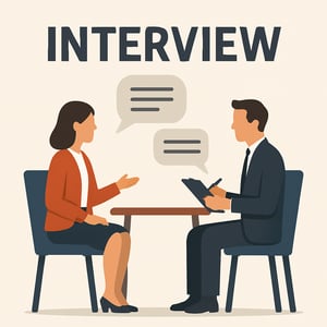 generic short interview graphic